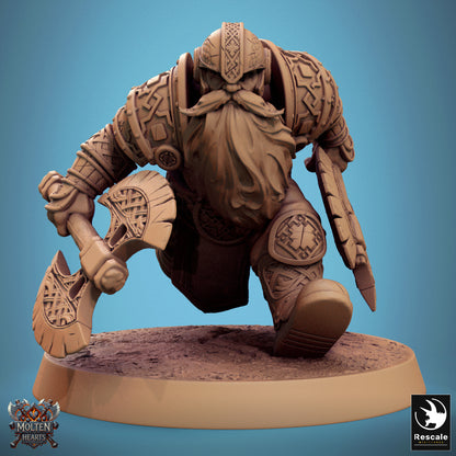 Zwergenkrieger – Doppelaxtlauf