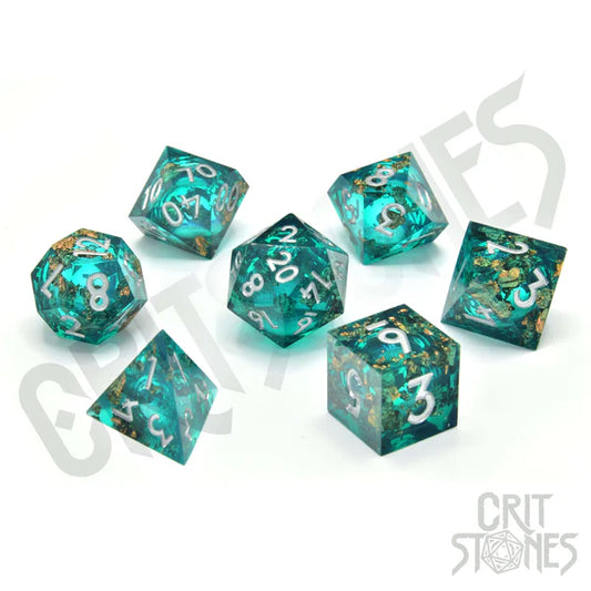 Forest Fountain Liquid Core RPG Dice Set