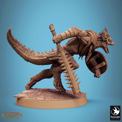 Lizardman Grimscale - Sword Charge