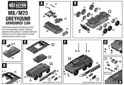 M8/M20 Greyhound-Pfadfinderwagen
