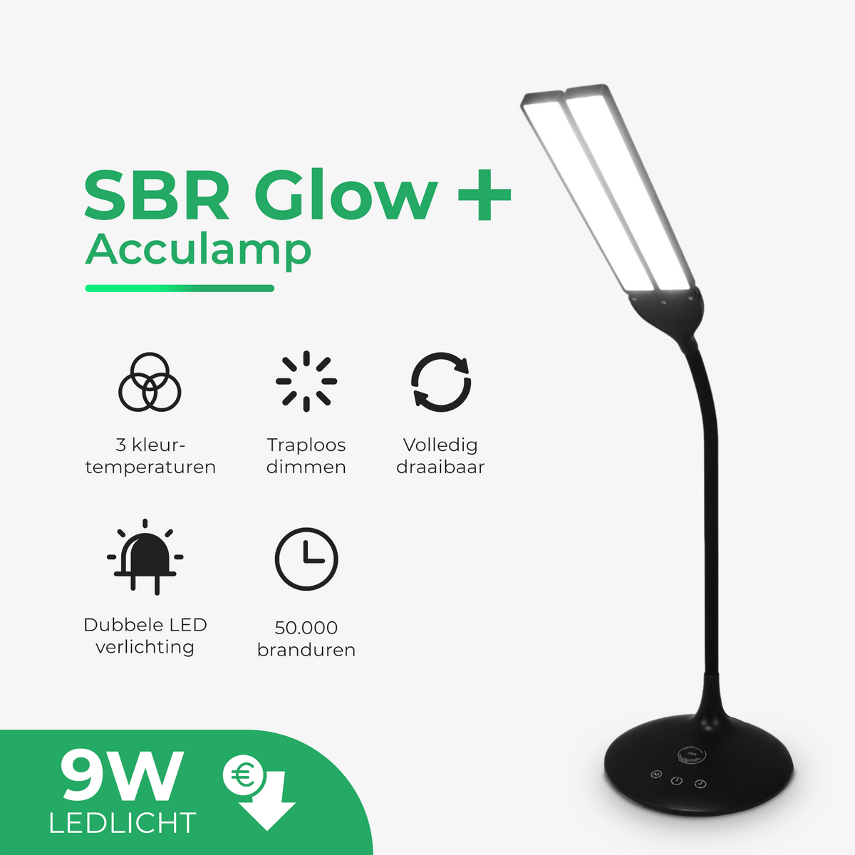 SBR Glow+ acculamp
