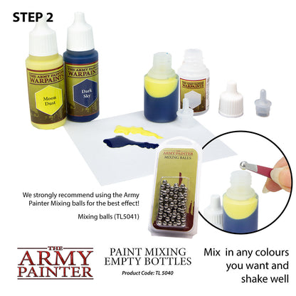 6x Empty Paint Bottles - 12ml