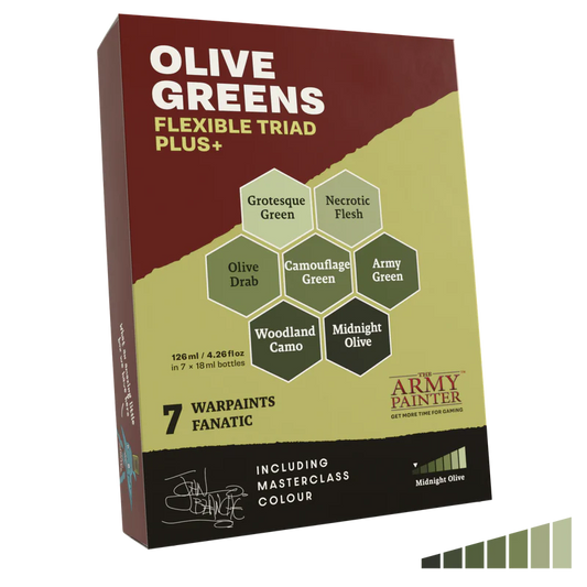 Warpaint Fanatic Triad PLUS - Olive Greens