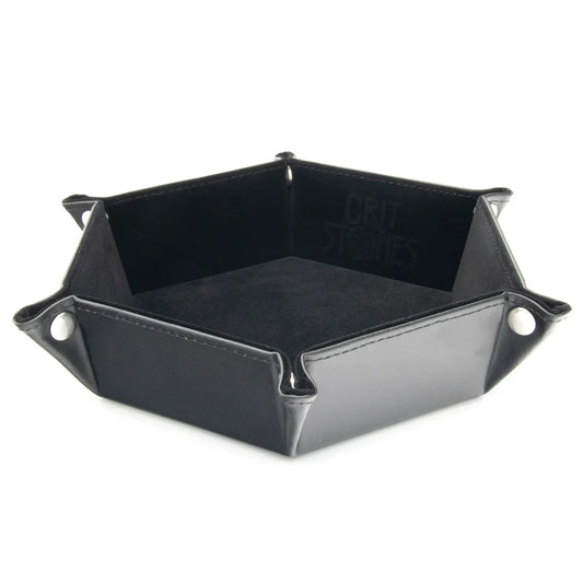CritStones Foldable Dice Tray - Black