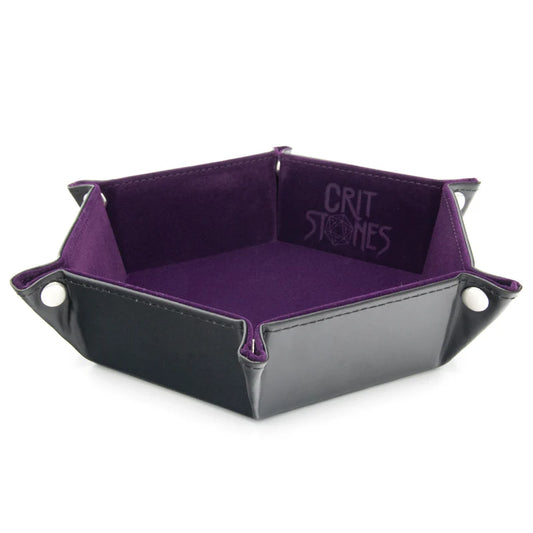 CritStones Foldable Dice Tray - Purple