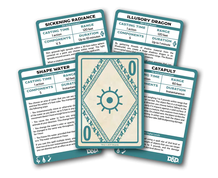 D&D Spellbook Cards: Xanathars