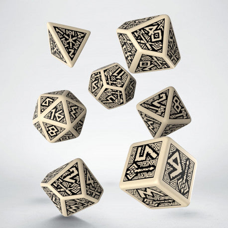 Dwarven Beige and Black Dice Set