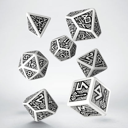 Dwarven White and Black Dice Set