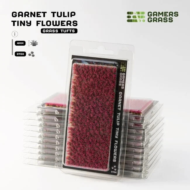 Garnet Tulip Tiny Flowers 4mm
