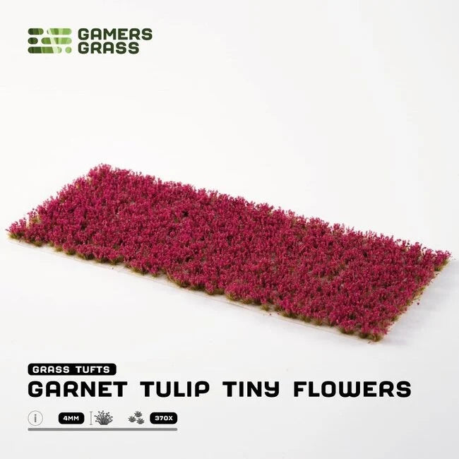 Garnet Tulip Tiny Flowers 4mm
