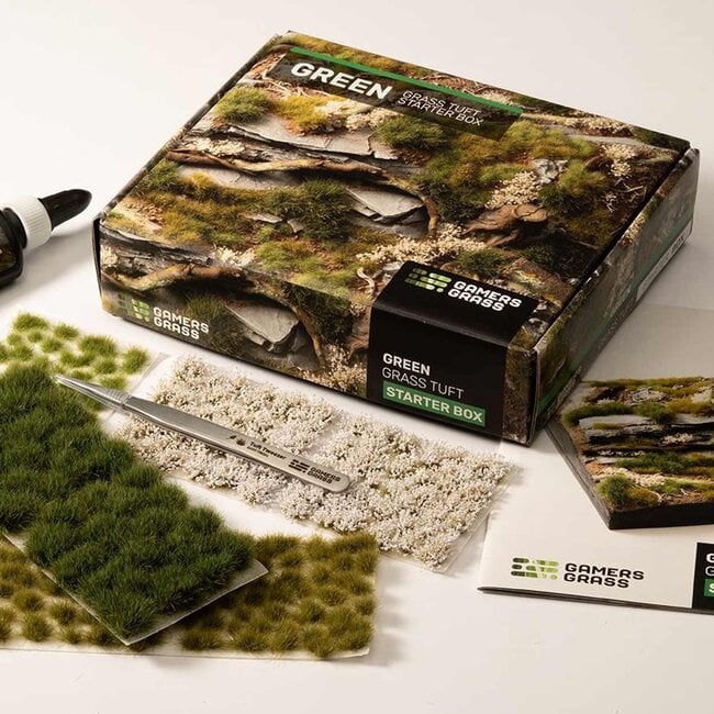 Green Grass Tuft Starter Set