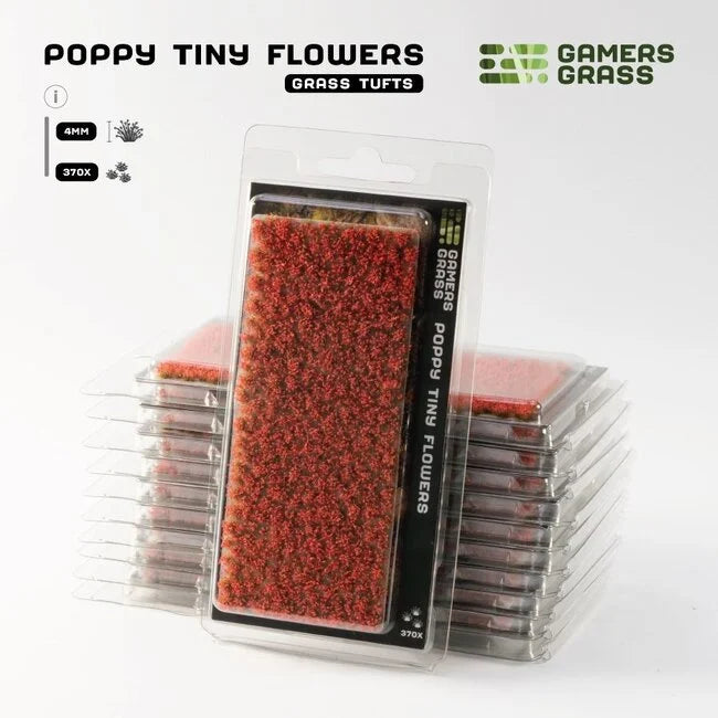 Poppy Tiny Flowers 4mm