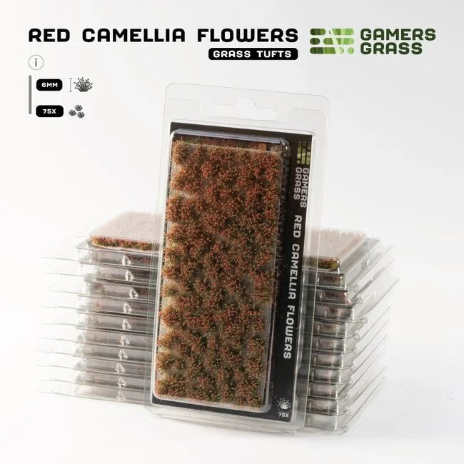 Red Camellia Flowers 6mm