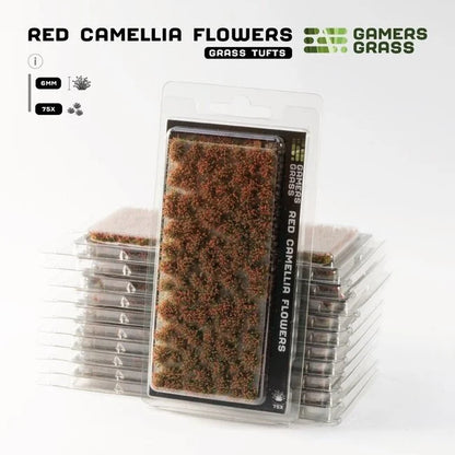 Red Camellia Flowers 6mm